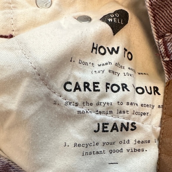 Madewell Perfect Vintage Straight Leg Cabernet Plaid Jeans - Picture 10 of 10